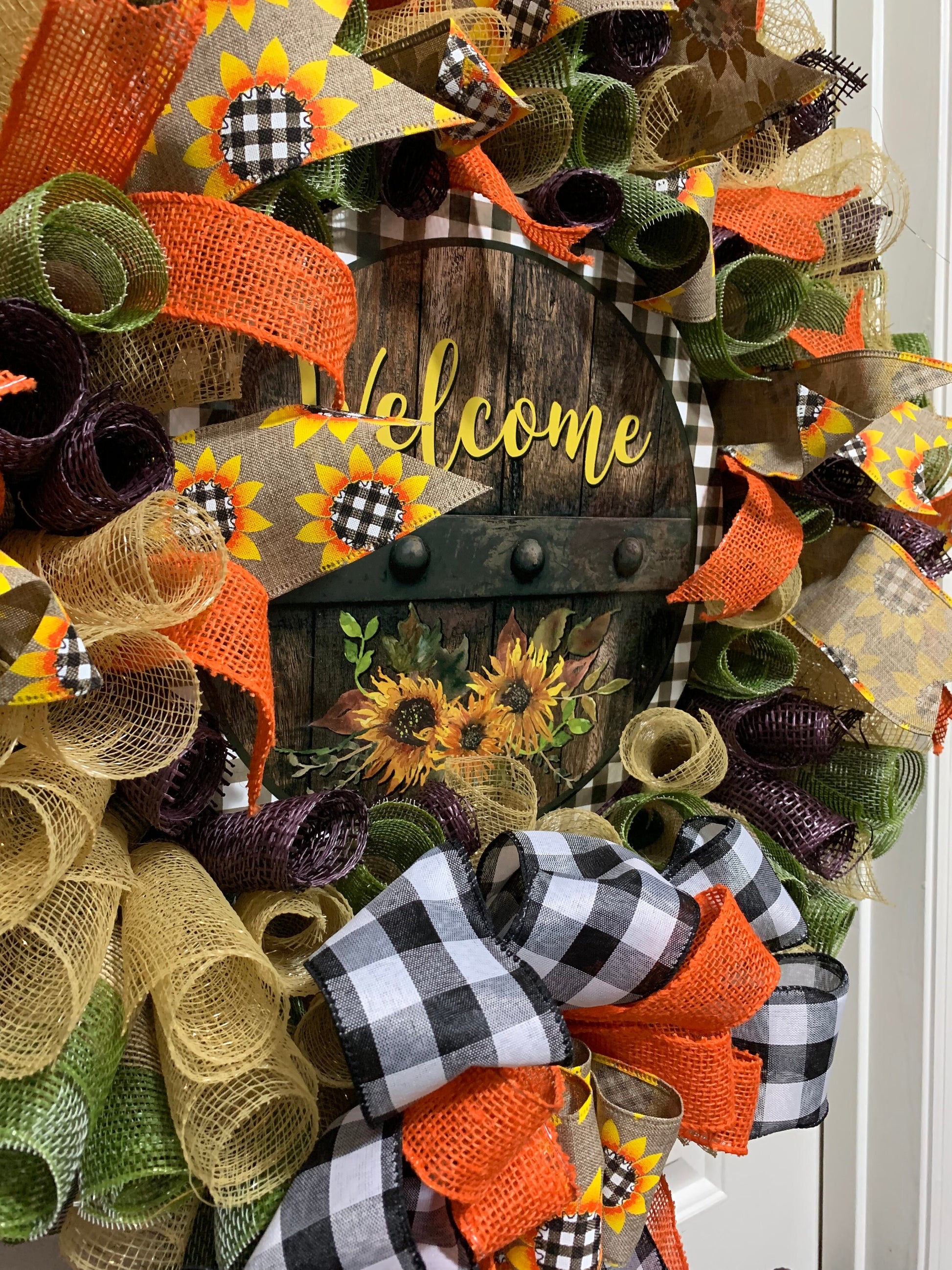 Sunflower Welcome Wreath