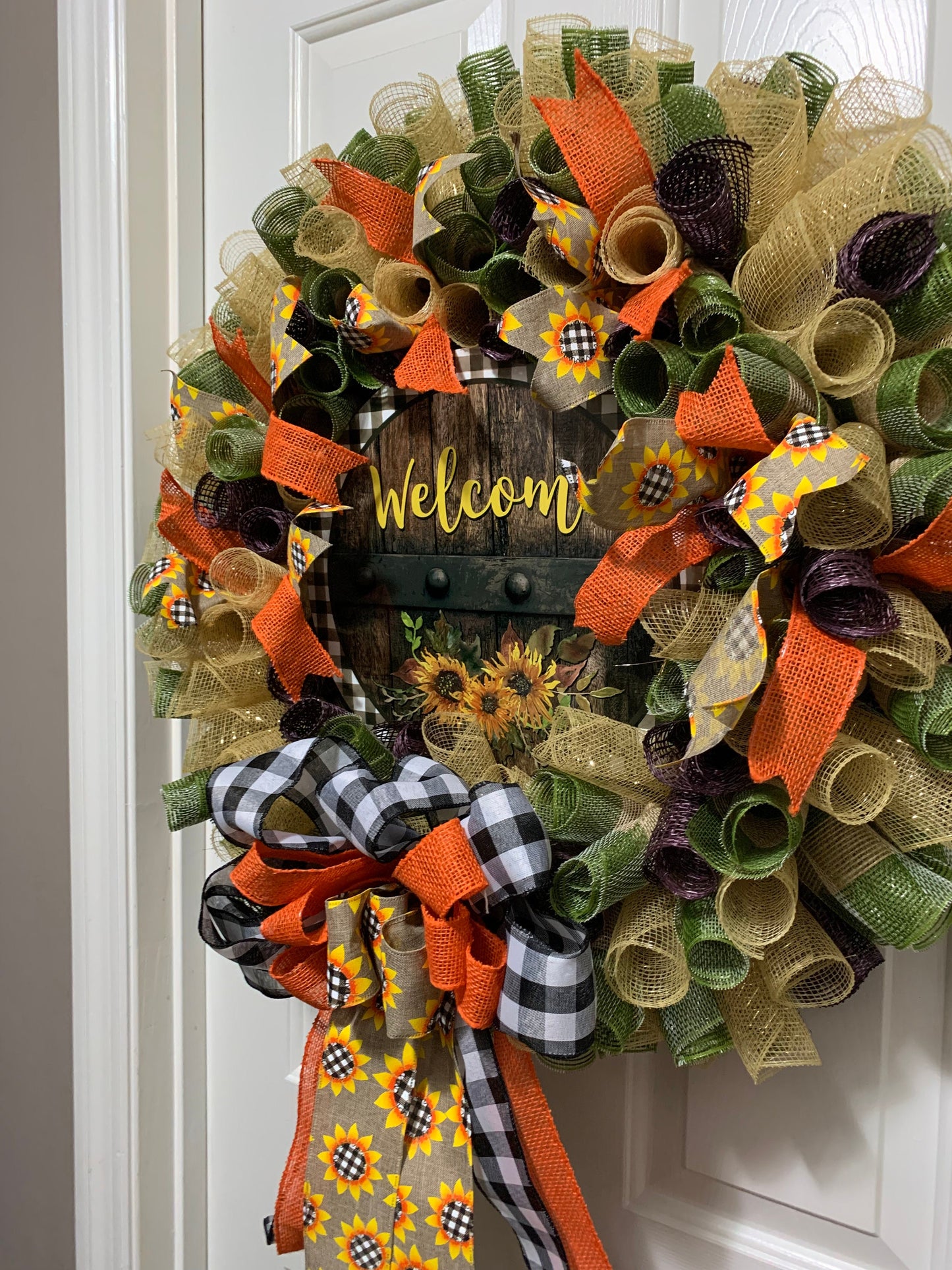 Sunflower Welcome Wreath
