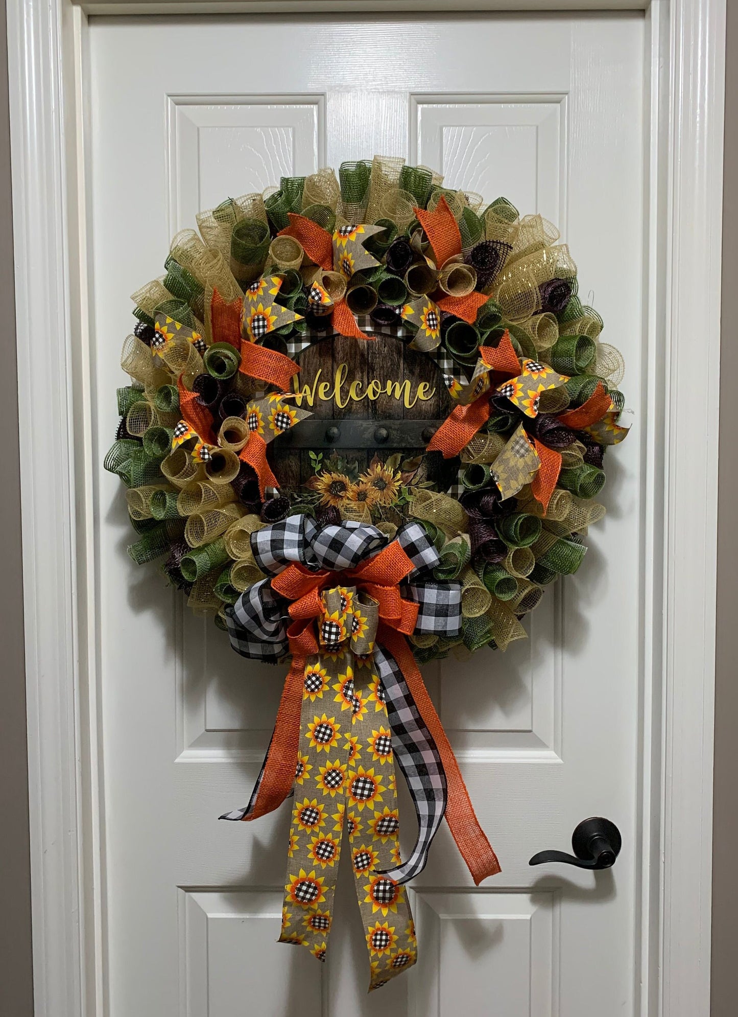 Sunflower Welcome Wreath