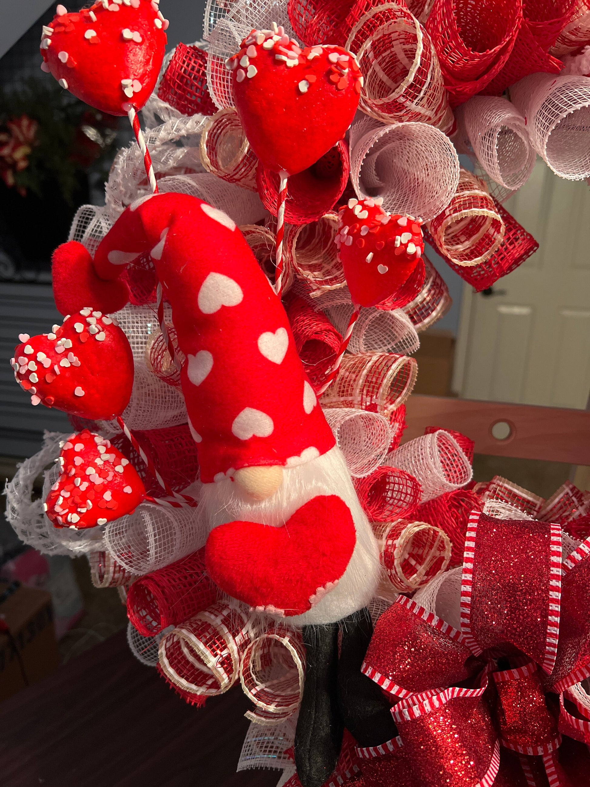 Gnome Valentines Wreath