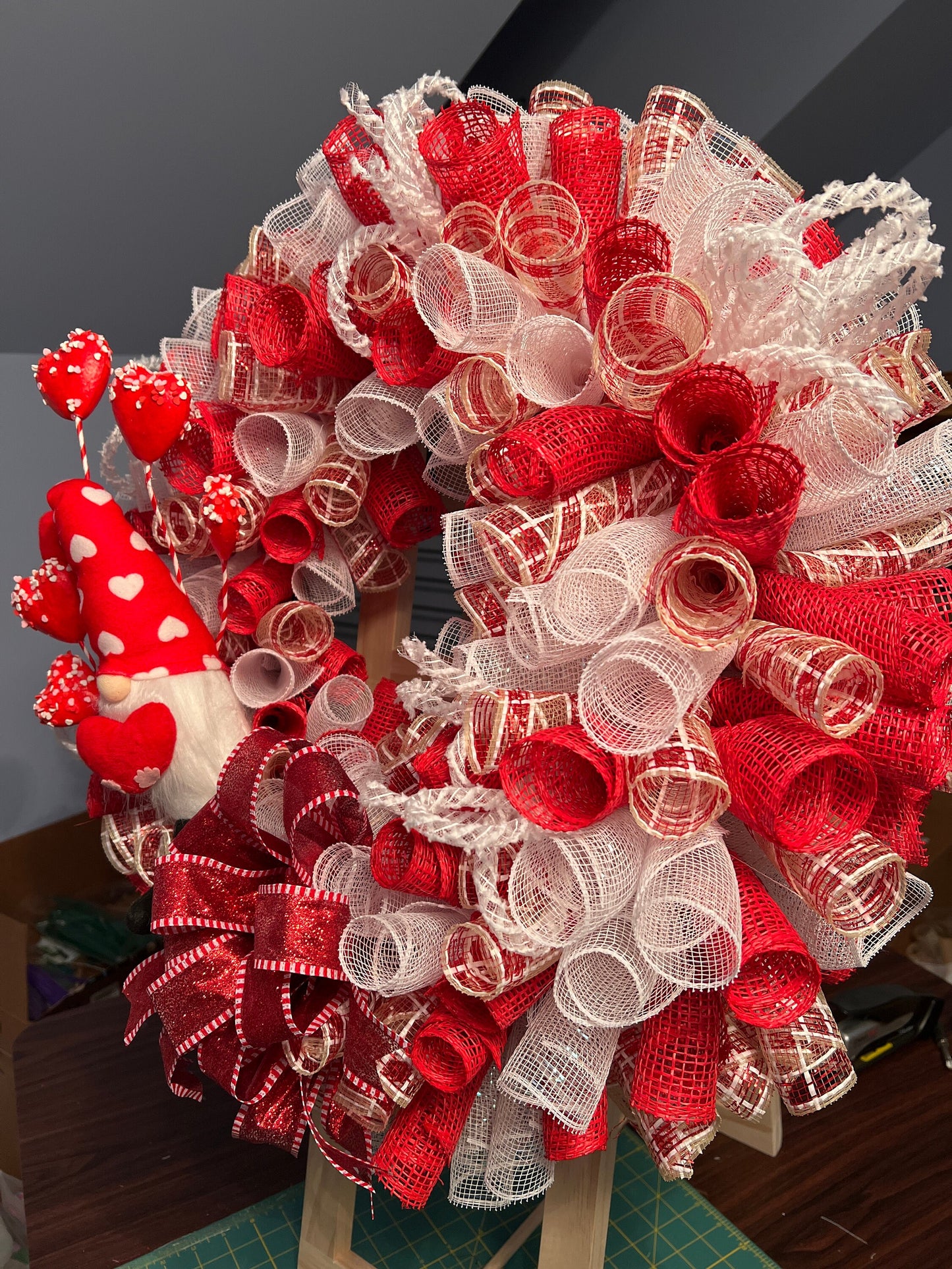 Gnome Valentines Wreath