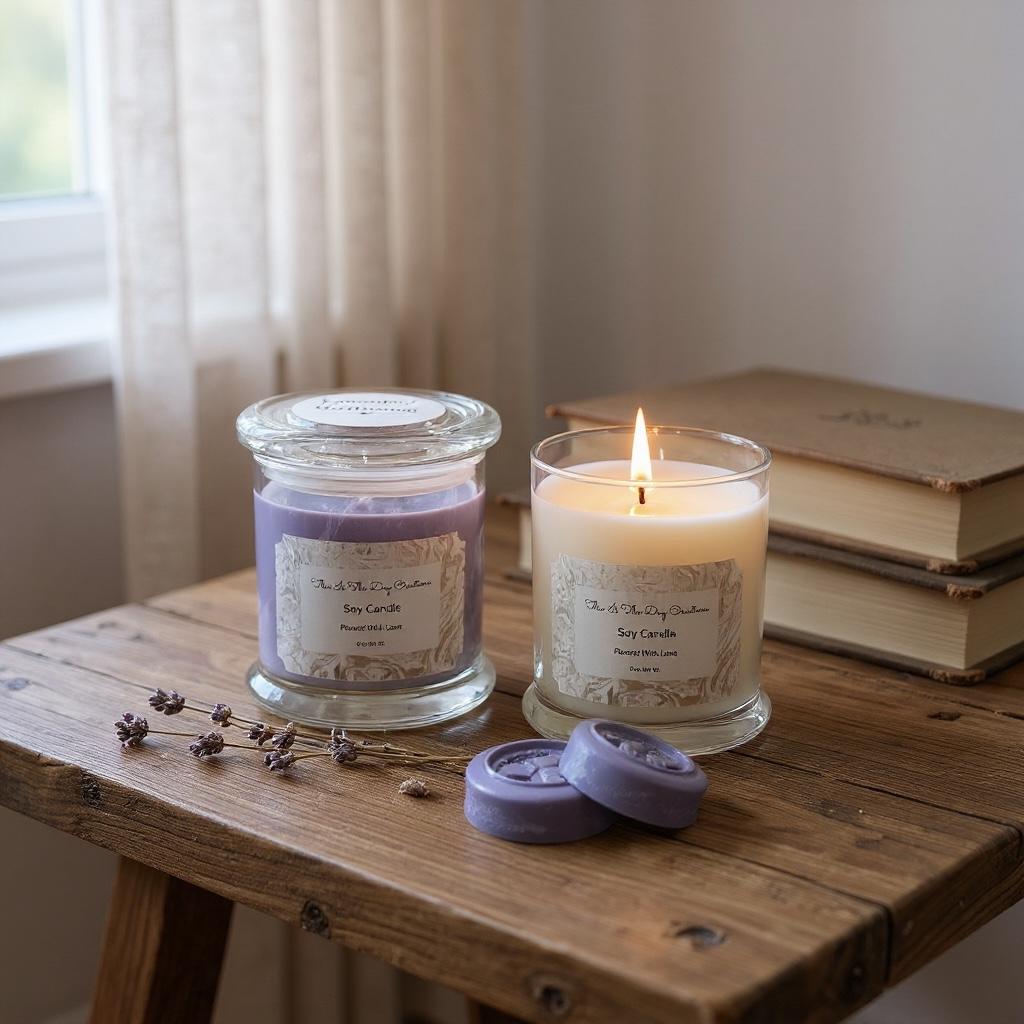 12 oz Soy Candle: Lavender Driftwood