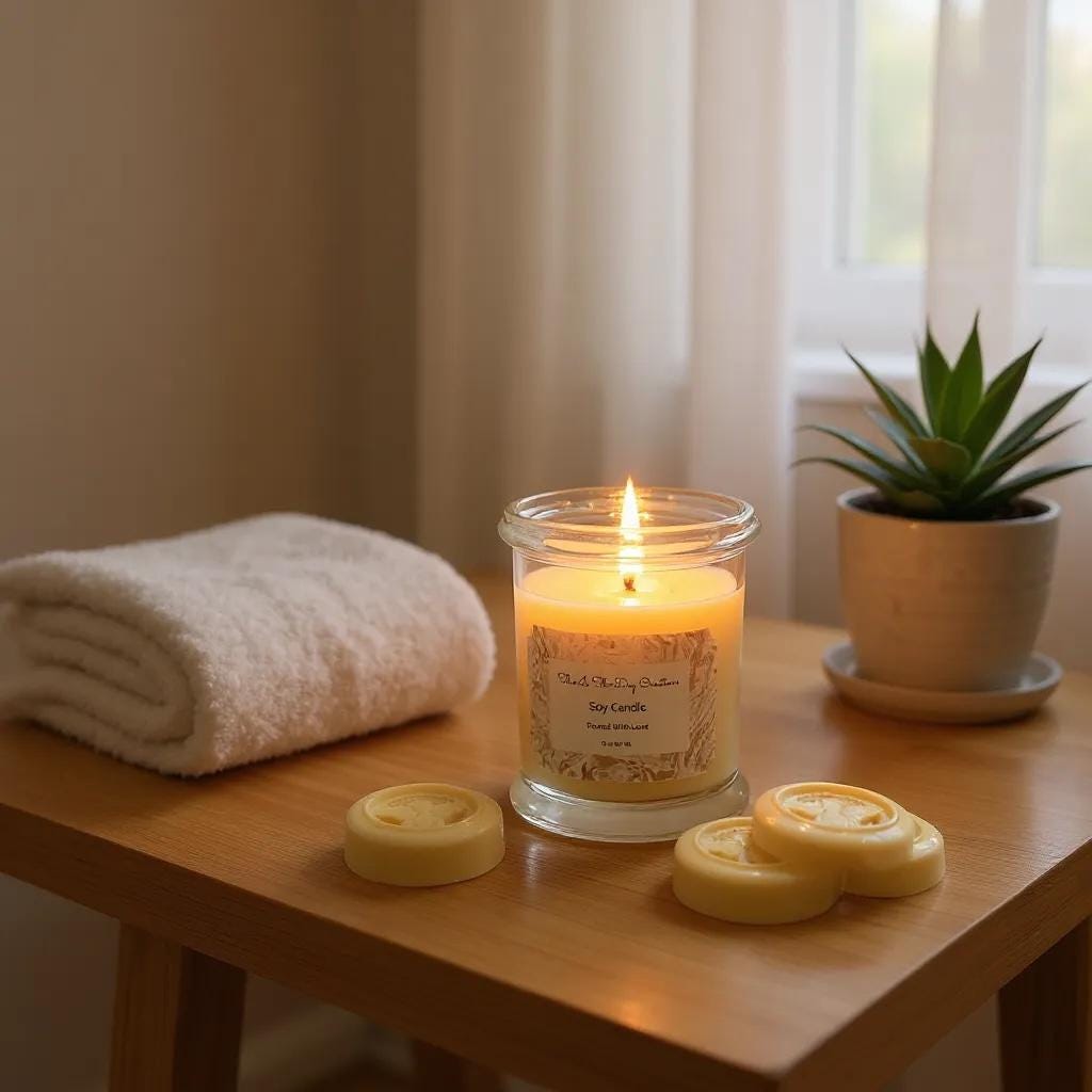 12 oz Soy Candle: White Jasmine