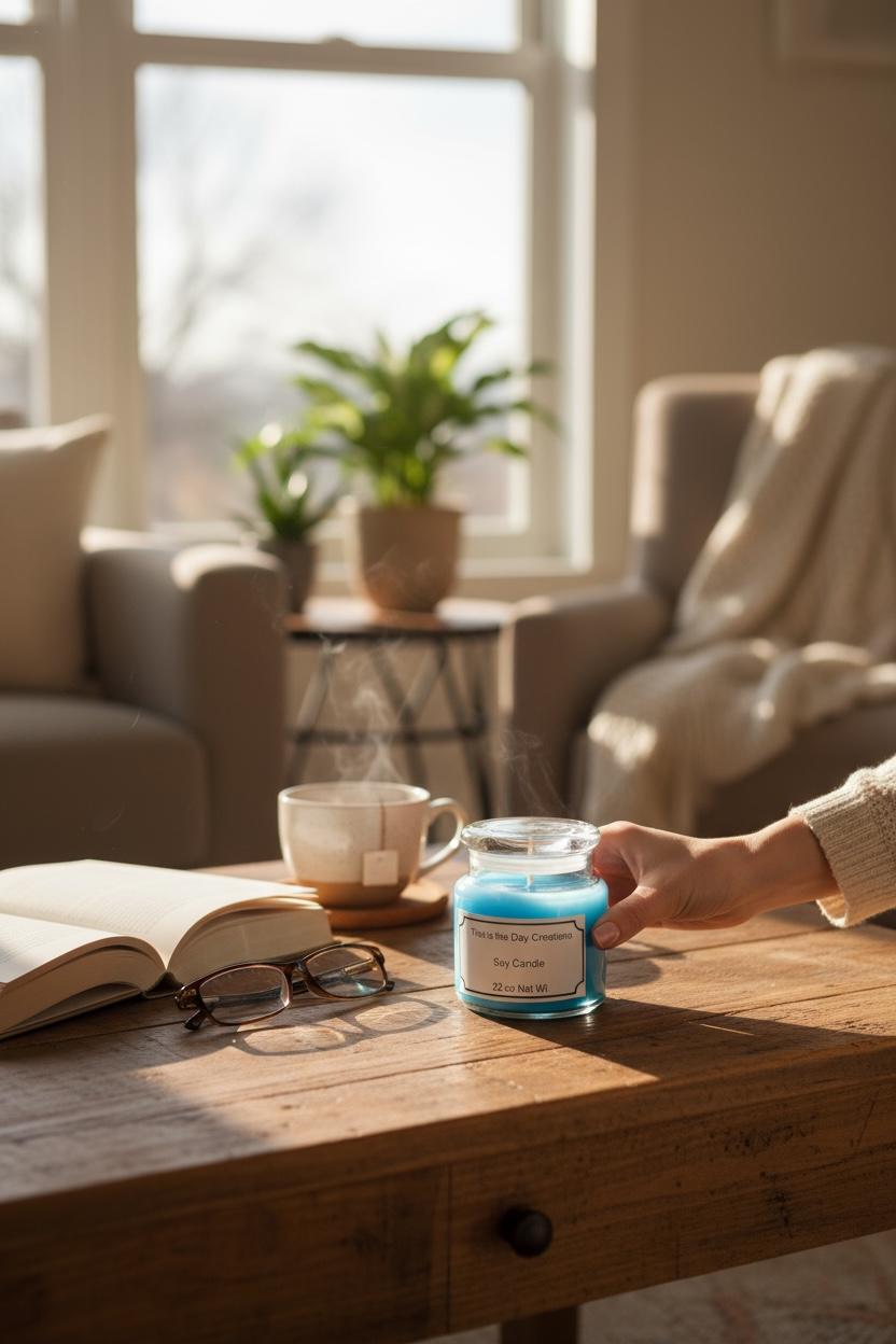 22 oz Soy Candle: Woodland Snow