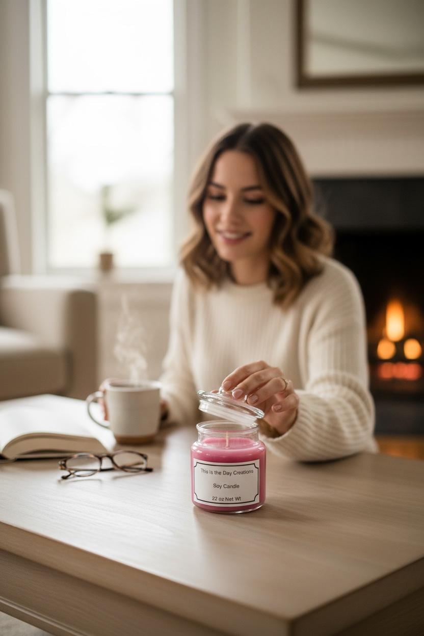 22 oz Soy Candle: Cinnamon Swirl