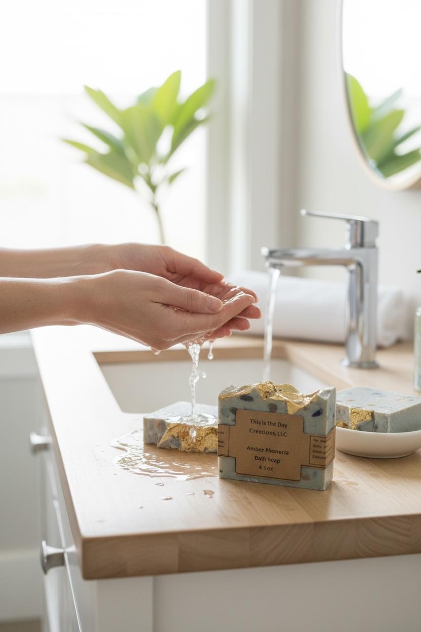 Amber Plumeria Body Soap