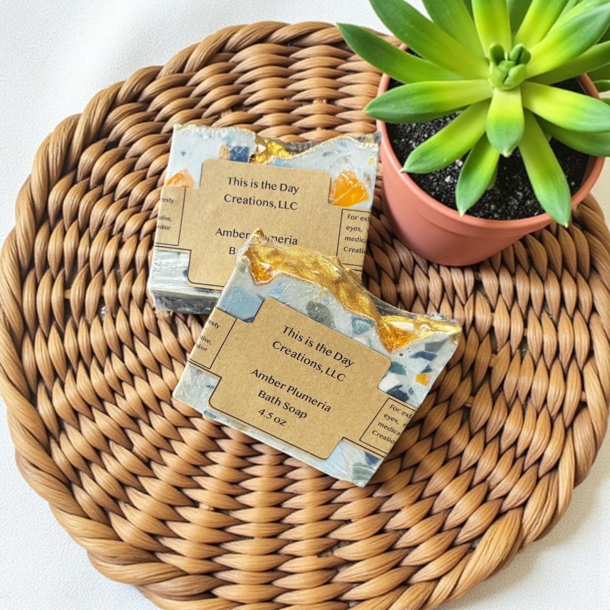 Amber Plumeria Body Soap