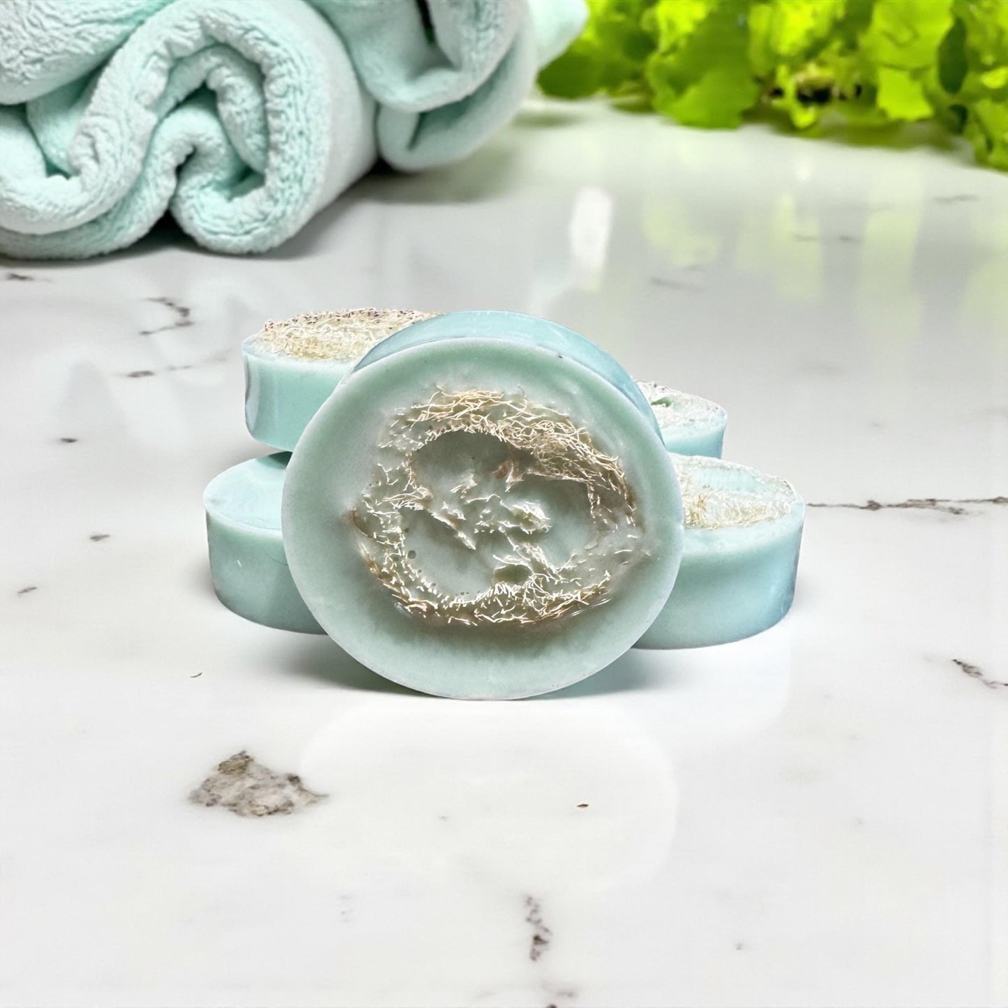 Caribbean Teakwood loofah Goat Milk Body Soap